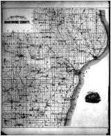 Manitowoc County Outline Map, Manitowoc County 1878